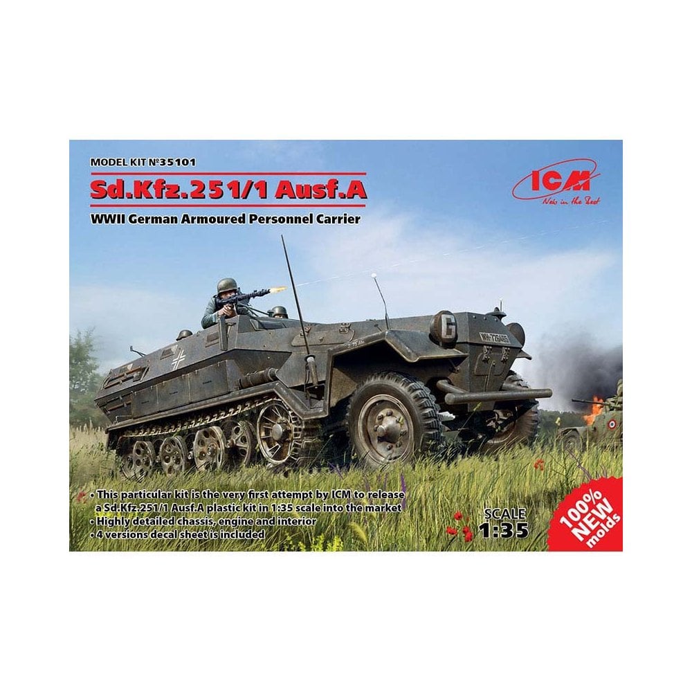 ICM ICM35101 1/35 Sd.Kfz.251/1 Ausf. A Armoured Personnel Carrier