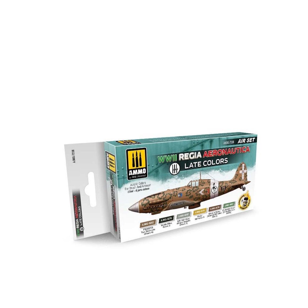 Ammo AMIG7238 WWII Regia Aeronautic Late Colors Set