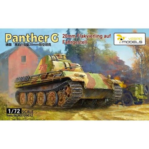 Vespid Models 720012 1/72 Panther G 20mm Flakvierling auf Fahrgestell