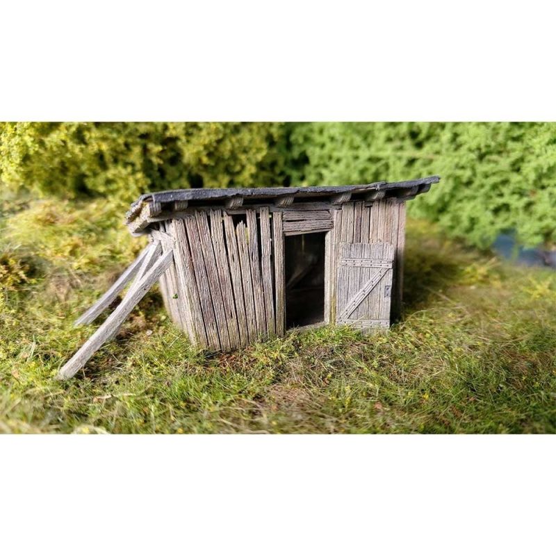 Model Scene MS98520 Ruined shed (H0 kit)