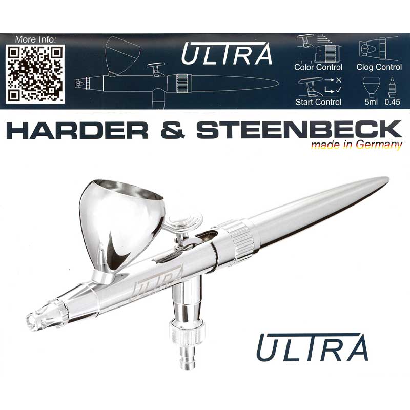 Harder & Steenbeck: Airbrush Giraldez Infinity with nozzle & needle 0.2mm  HARDER & STEENBECK HS129504