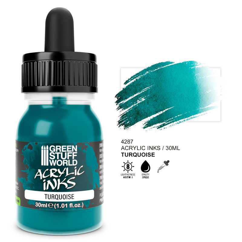 GreenStuffWorld 4287 Acrylic Ink Opaque- Turquoise