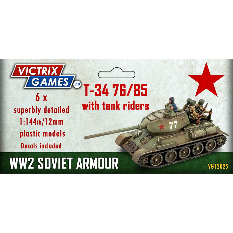 Victrix VG12025 12mm / 1:144 Soviet T34 76/85