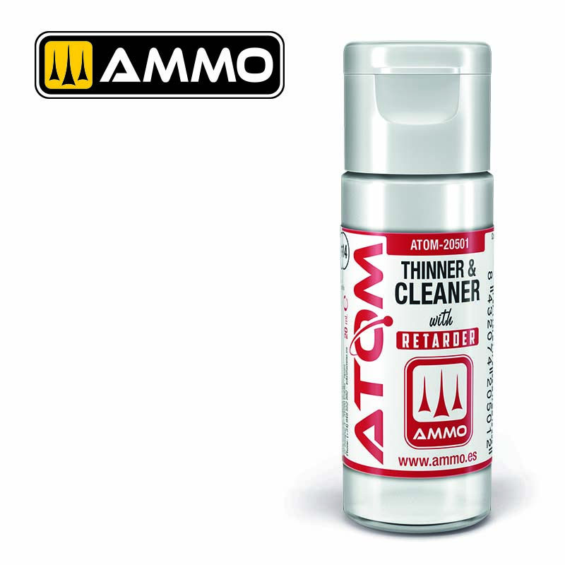 Ammo ATOM-20501 ATOM Thinner and Cleaner with Retarder 20mL