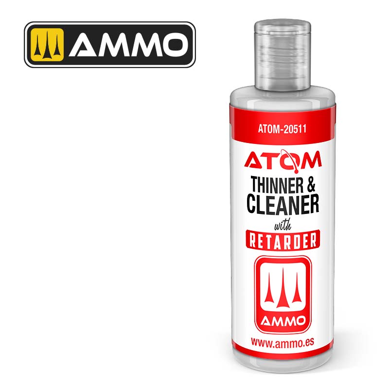 Ammo ATOM-20511 ATOM Thinner and Cleaner with Retarder 60 mL