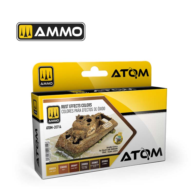 Ammo ATOM-20714 ATOM Rust Effects Colors Set