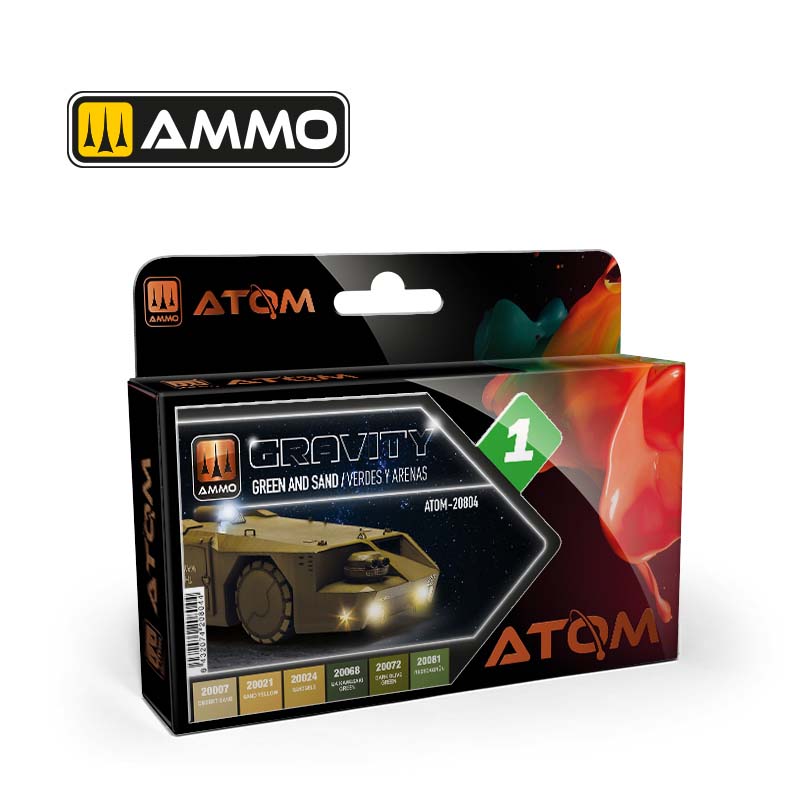 Ammo ATOM-20804 ATOM Gravity Set 1 - Green and Sand