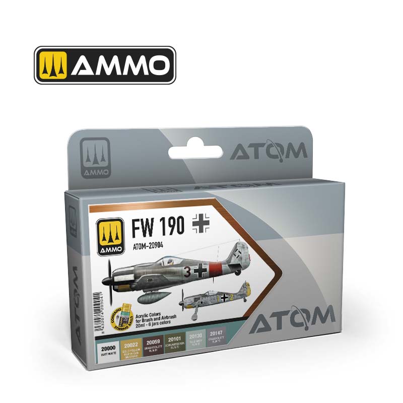 Ammo ATOM-20904 ATOM FW 190 Colors Set