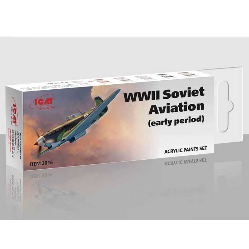 ICM 3016 Paint Set - WWII SovietAviation (Early Period)