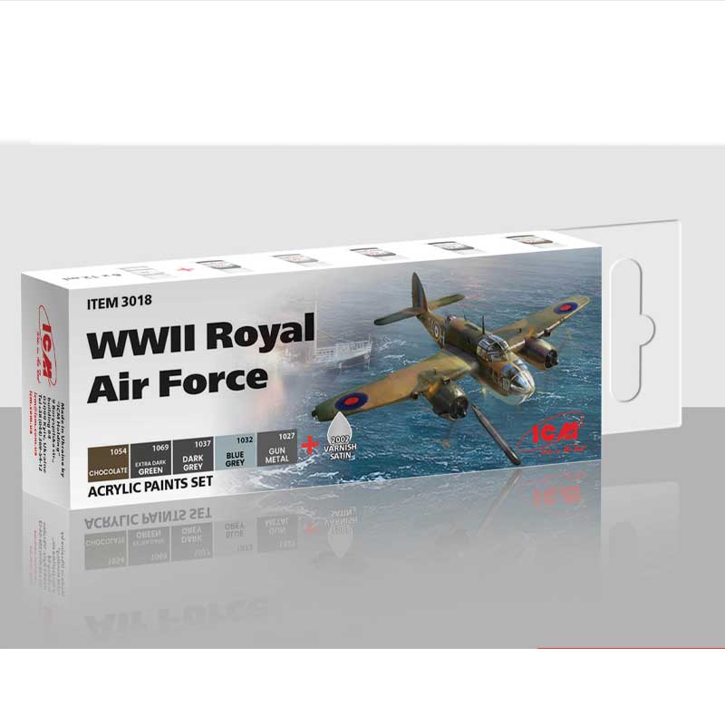 ICM 3018 Paint Set - WWII Royal AirForce