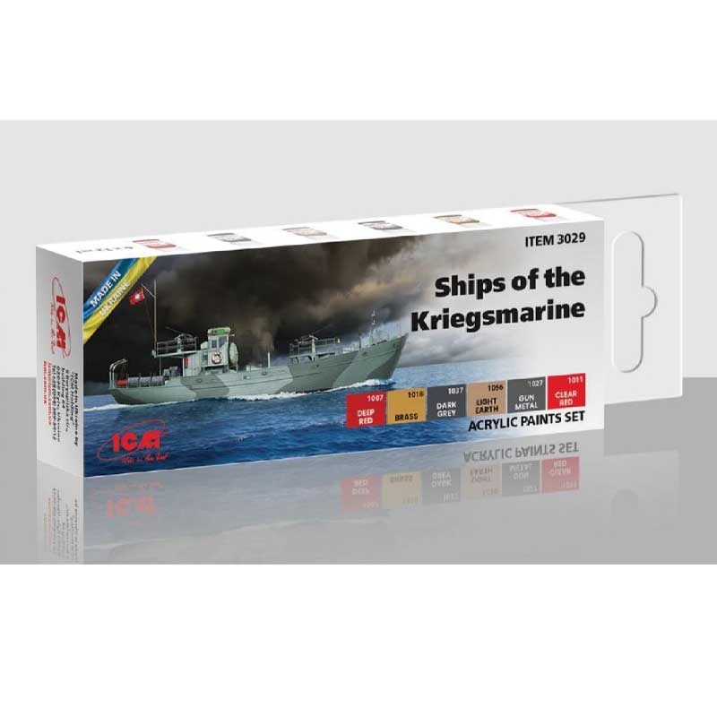 ICM 3029 Paint Set - Ships ofthe Kriegsmarine