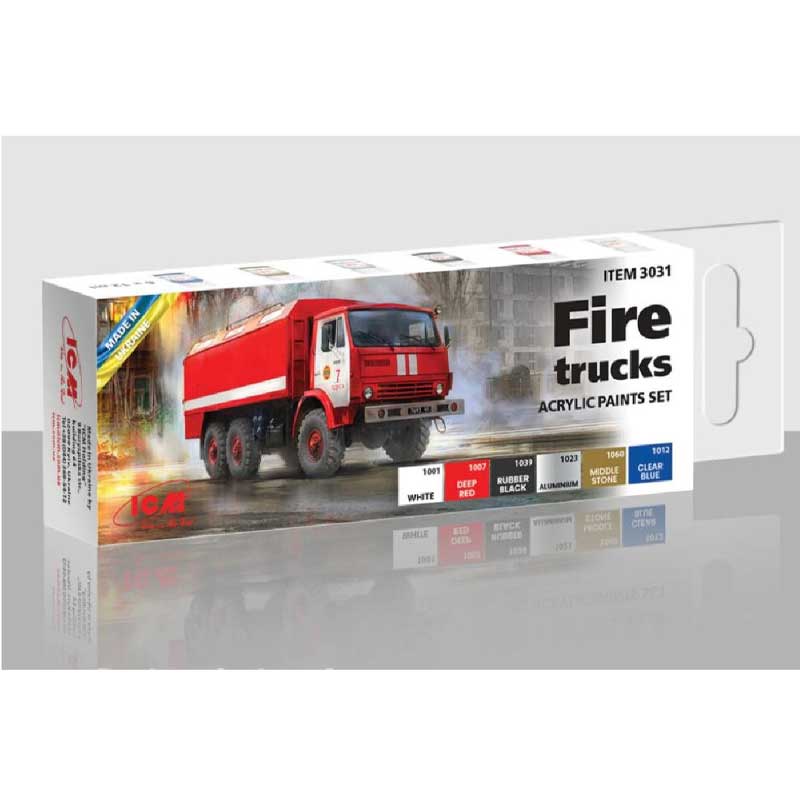 ICM 3031 Paint Set - Fire Trucks