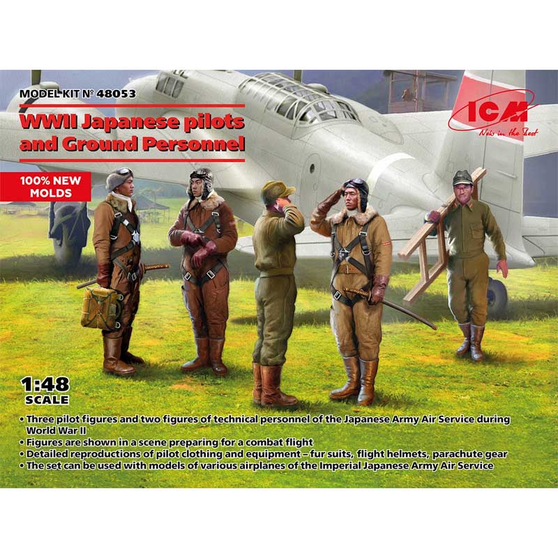 1/48 WWII Japanese pilots and Ground Personnel ICM 48053