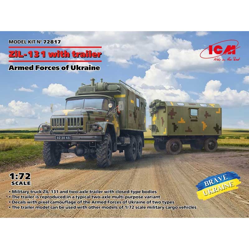 1/72 ZiL-131 with Trailer Armed Forces of Ukraine ICM 72817