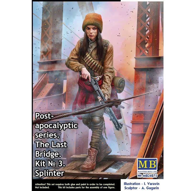 1/24 Pоst-apocalyptic series. The Last Bridge. Kit No 3. Splinter Masterbox MB24075