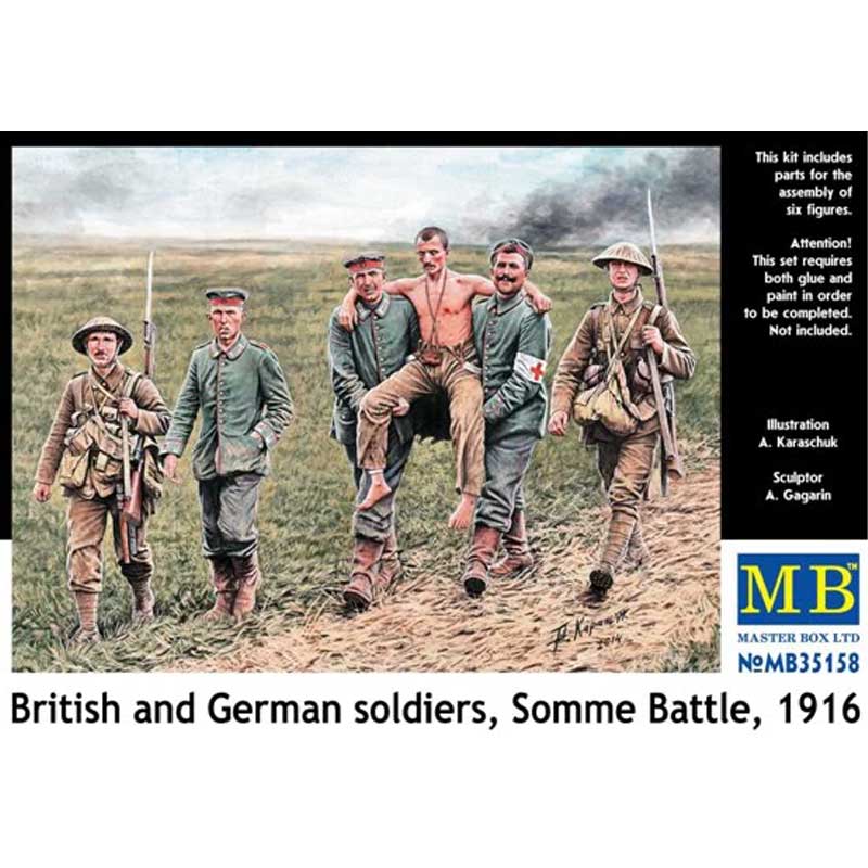 1/35 British and German Soldiers Somme Battle