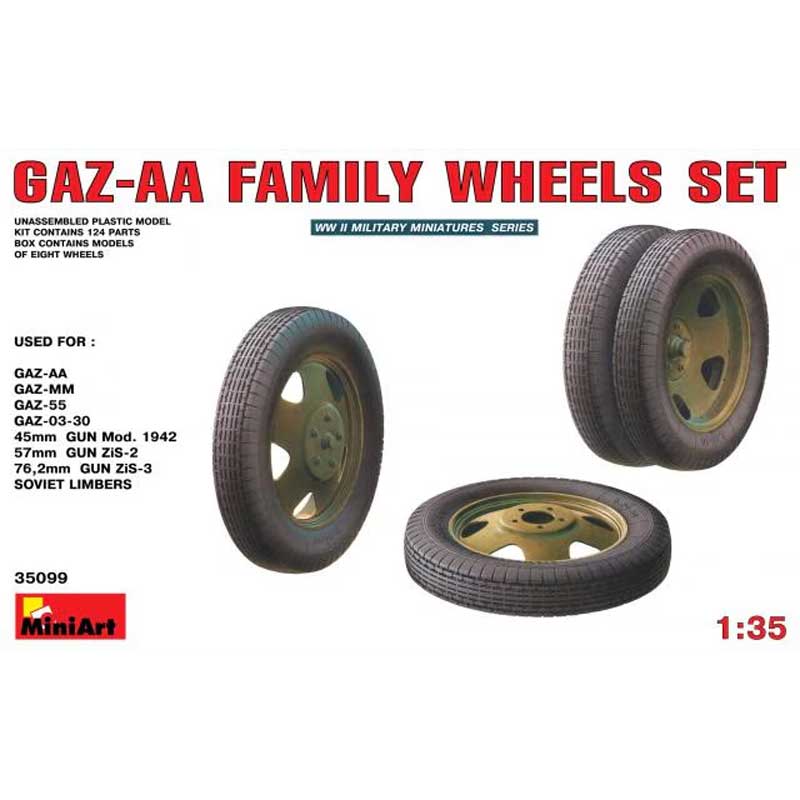 1/35 GAZ-AA Family Wheels Set Miniart 35099