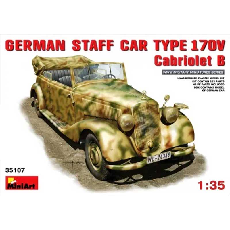 1/35 German STAFF CAR Type 170V Cabriolet B Miniart 35107