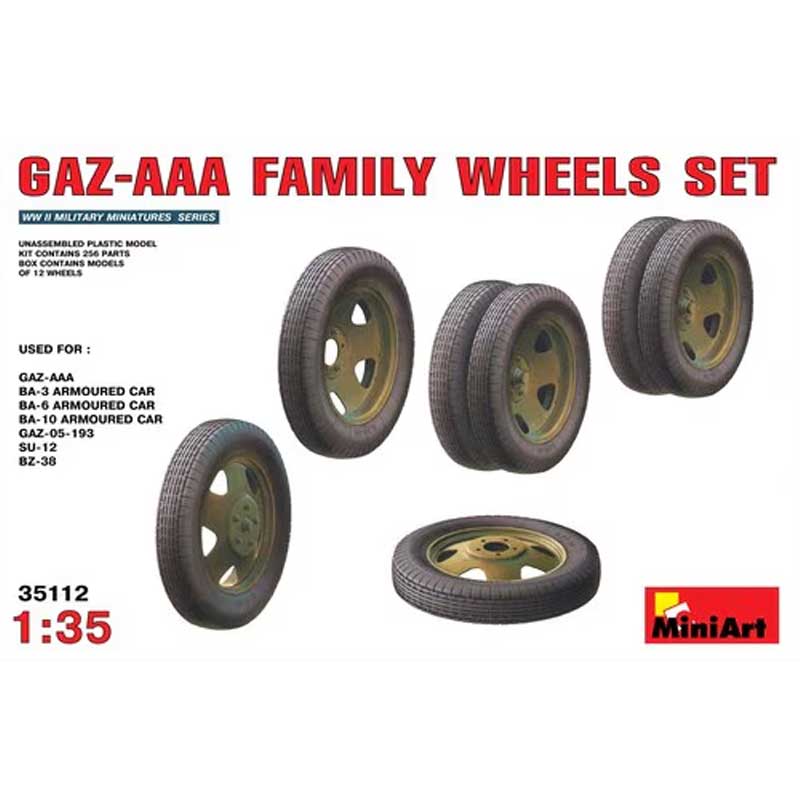 1/35 GAZ-AAA Family Wheels Set Miniart 35112