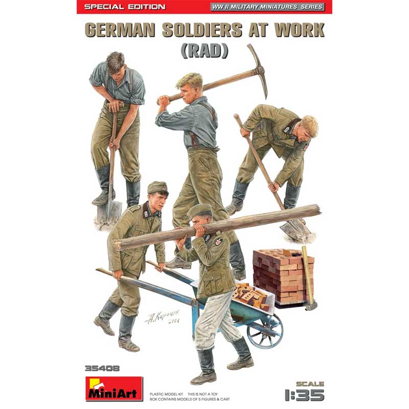 1/35 German Soldiers at Work (RAD) Miniart 35408