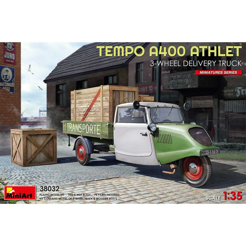 1/35 Tempo A 400 Athlet 3-Wheel Delivery Truck Miniart 38032
