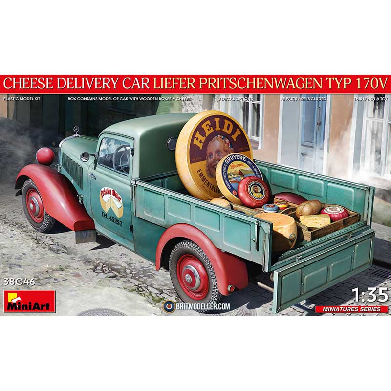 1/35 Liefer Pritschenwagen Typ 170V Cheese Delivery Car Miniart 38046