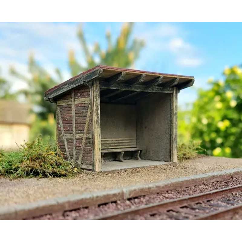 Half-Timbered Shelter (H0) Model Scene 98522