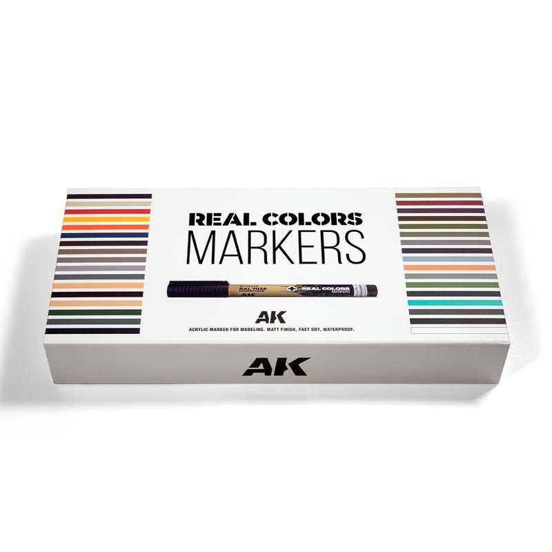 AK Interactive RCM150 Special Box - 34 Units Real Colors Markers