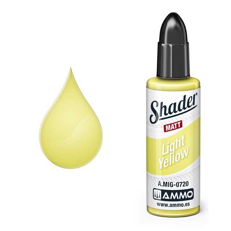 10ml MATT SHADER Light Yellow Ammo A.MIG-0720