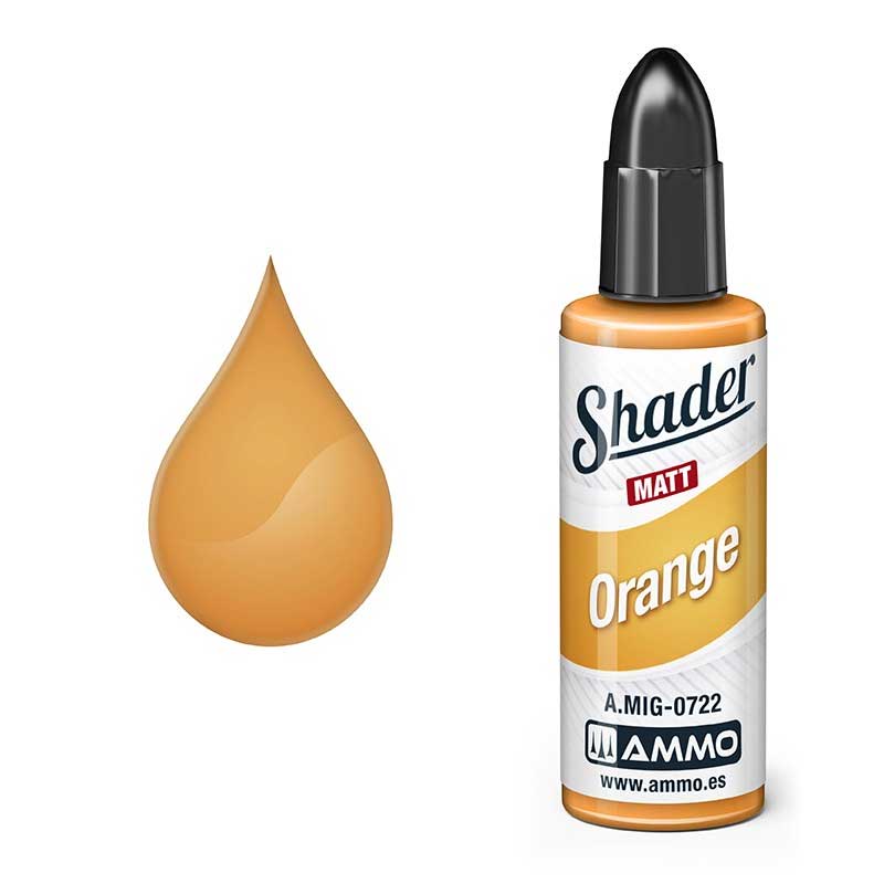 10ml MATT SHADER Orange Ammo A.MIG-0722