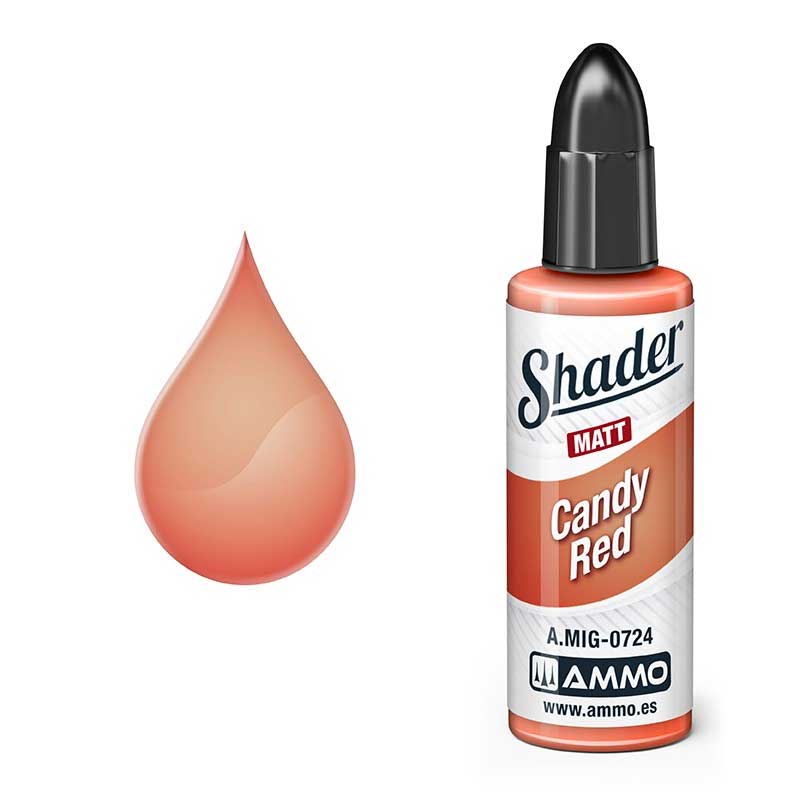 10ml MATT SHADER Candy Red Ammo A.MIG-0724