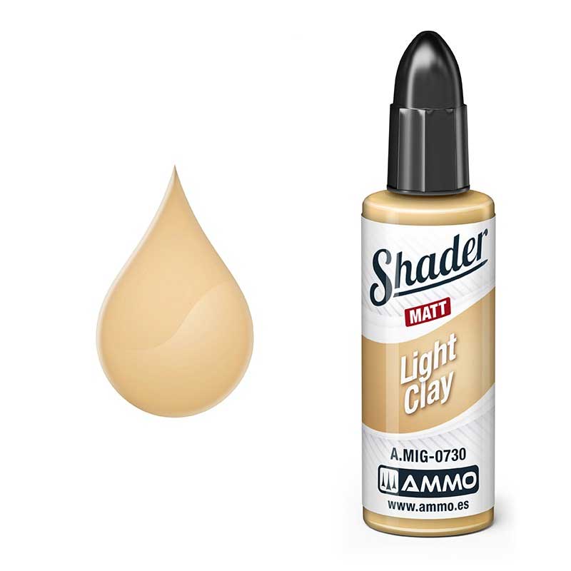 10ml MATT SHADER Light Clay Ammo A.MIG-0730