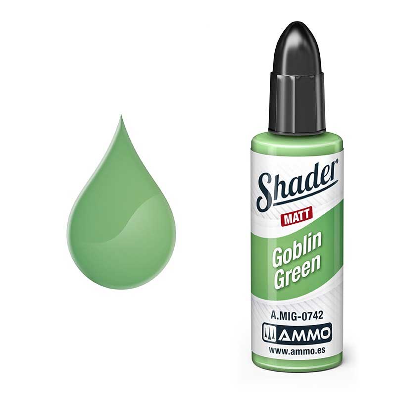 10ml MATT SHADER Goblin Green Ammo A.MIG-0742