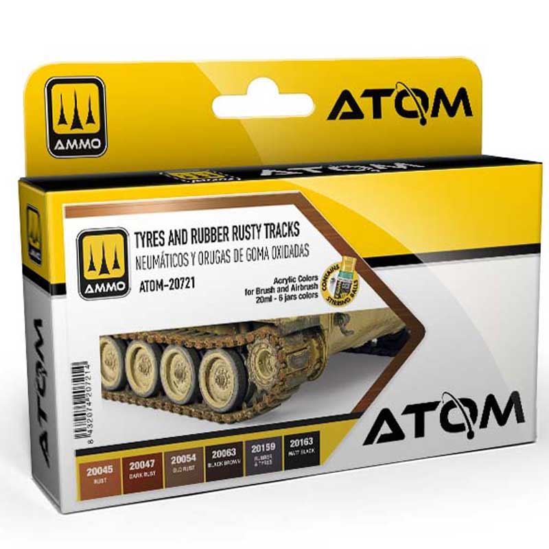 ATOM Tyres and Rubber Rusty Tracks Set Ammo ATOM-20721
