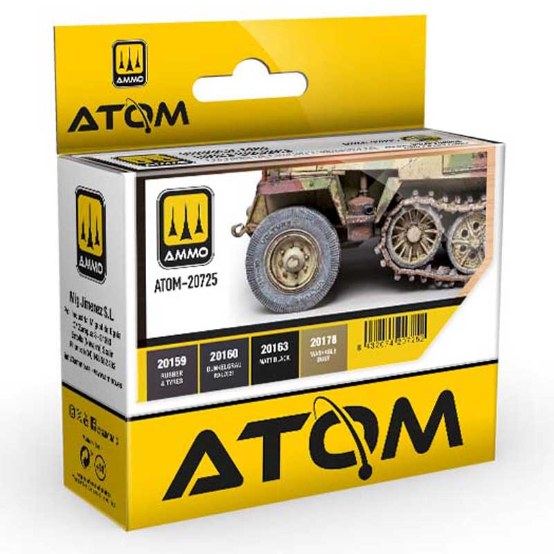ATOM Rubber and Tires colors Set Ammo ATOM-20725