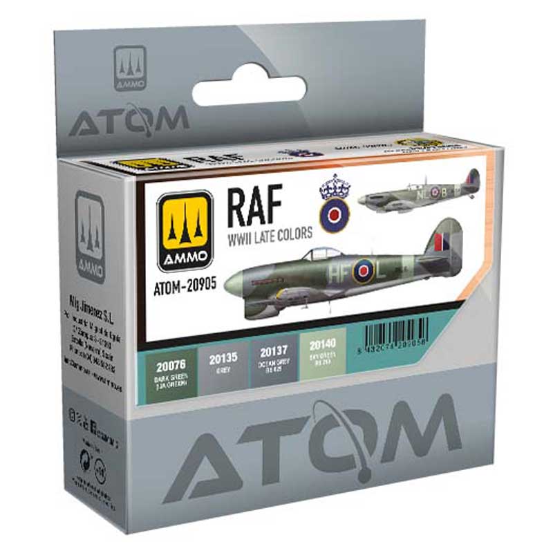 ATOM RAF WWII Late Colors Set Ammo ATOM-20905