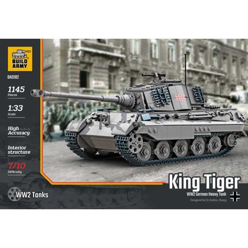 King Tiger (Tiger ll) Grey Build Army B0182