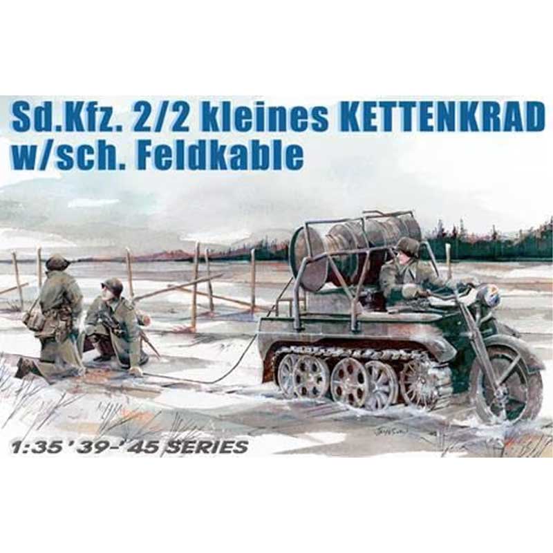 1/35 Sd.Kfz. 2/2 kleines Kettenkrad w/sch. Feldkable Dragon 6128
