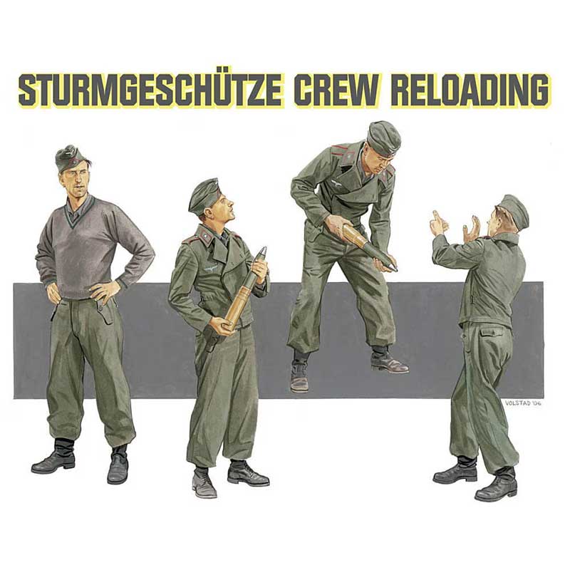 1/35 Sturmgeschutz Crew Reloading Russia Dragon 6192