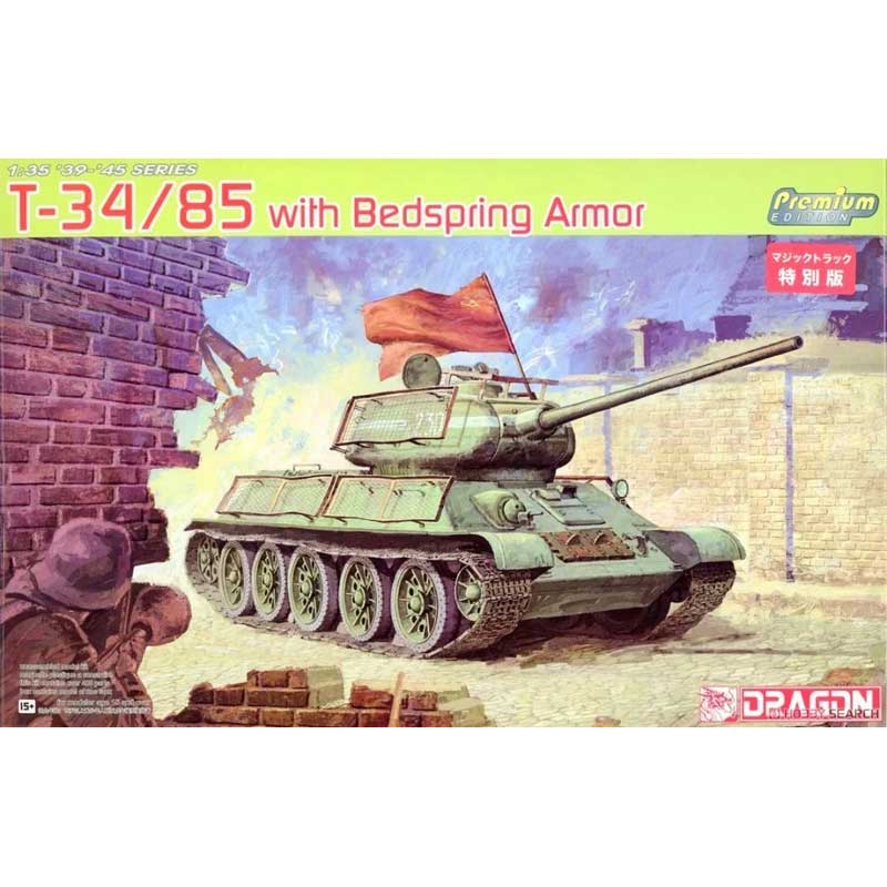1/35 T34/85 W/Bedspring Armour Dragon 6266