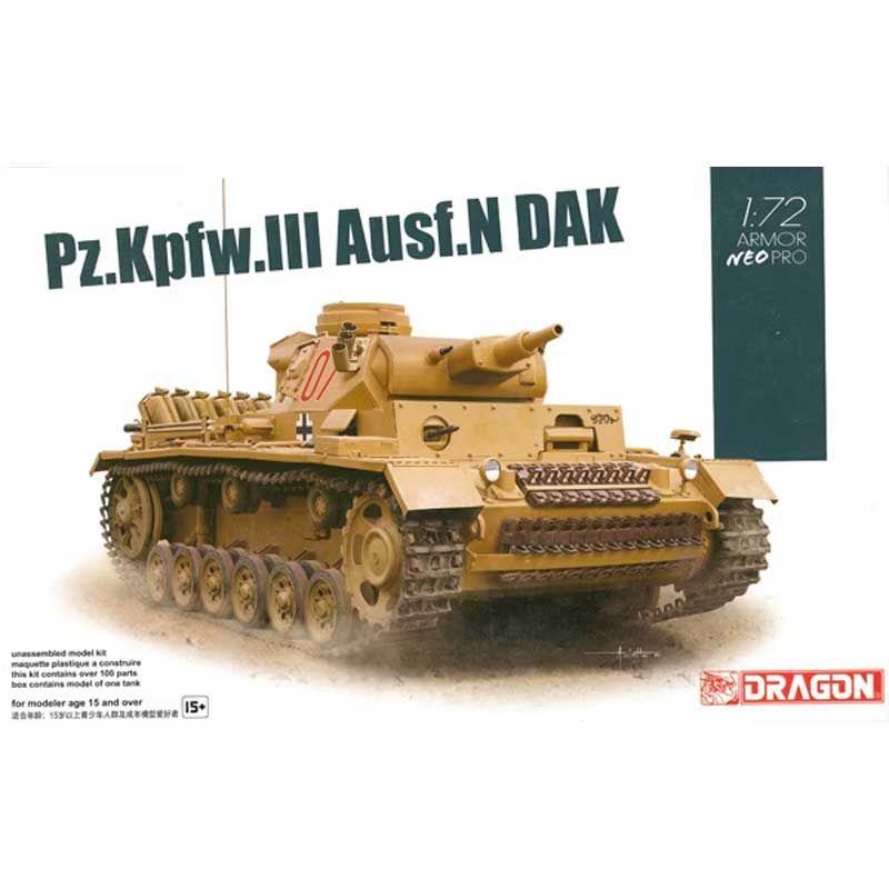 1/72 Pzkpfw Iii Ausf N Dak W/Neo Dragon 7634