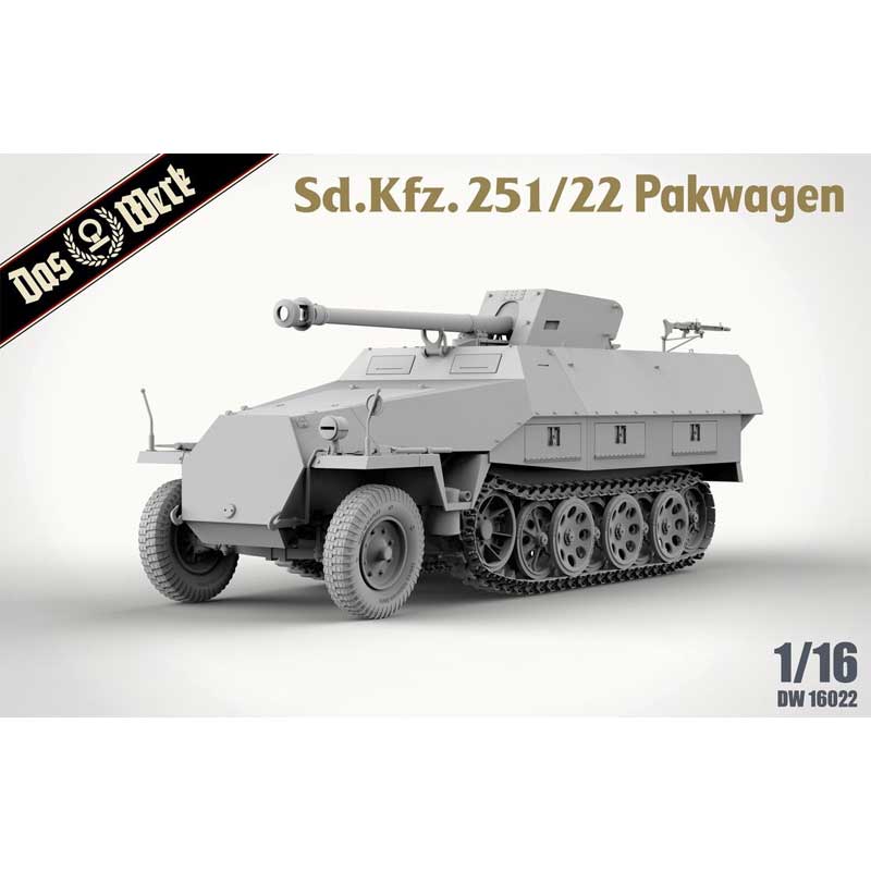 1/16 scale Sd.Kfz 251/22/ Ausf.D “Pakwagen” Das Werk DW16022