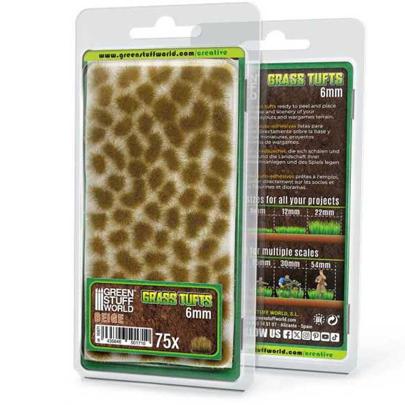 Static Grass Tufts 6 mm - Beige GreenStuffWorld 10671