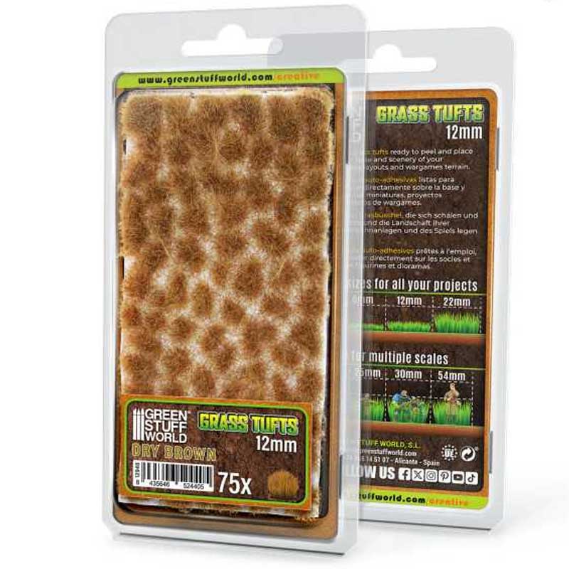Static Grass Tufts 12 mm - Dry Brown GreenStuffWorld 12940