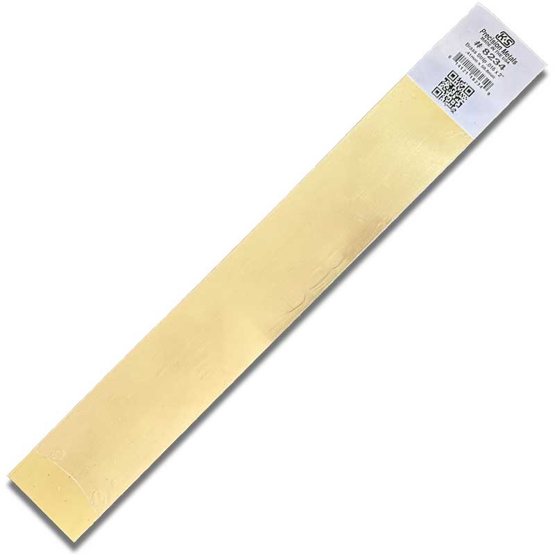 2in Brass Strip .016in Thick (12in long) (1pk) 8234 K & S Metal