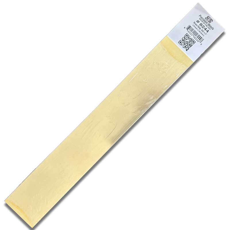 2in Brass Strip .032in Thick (12in long) (1pk) 8244 K & S Metal