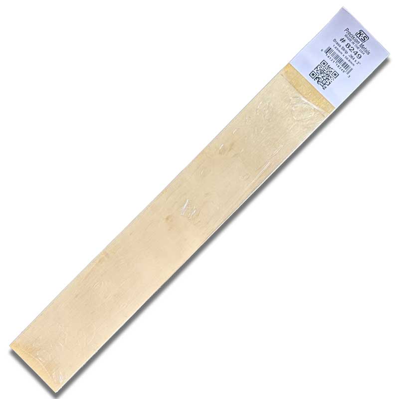 2in Brass Strip .064in Thick (12in long) (1pk) 8249 K & S Metal