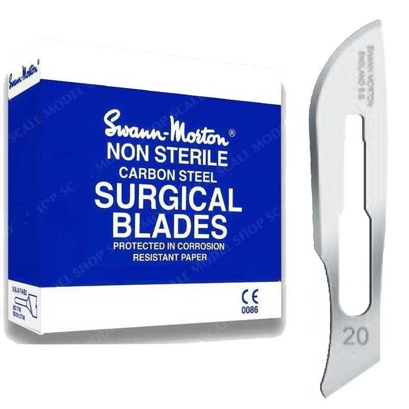 100x No.20 Scalpel Blades Swann Morton 106