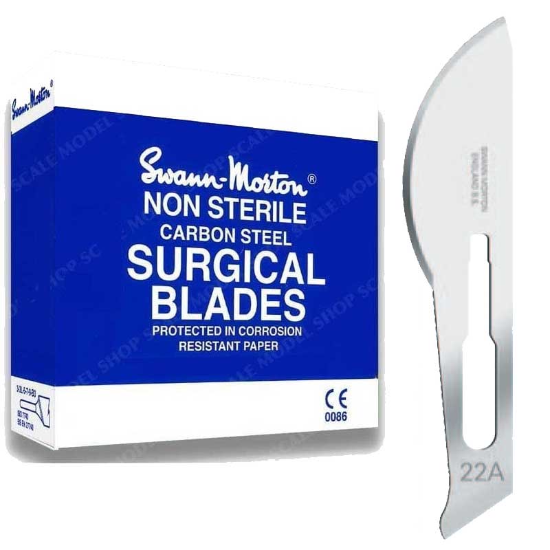 100x No.22A Scalpel Blades Swann Morton 109