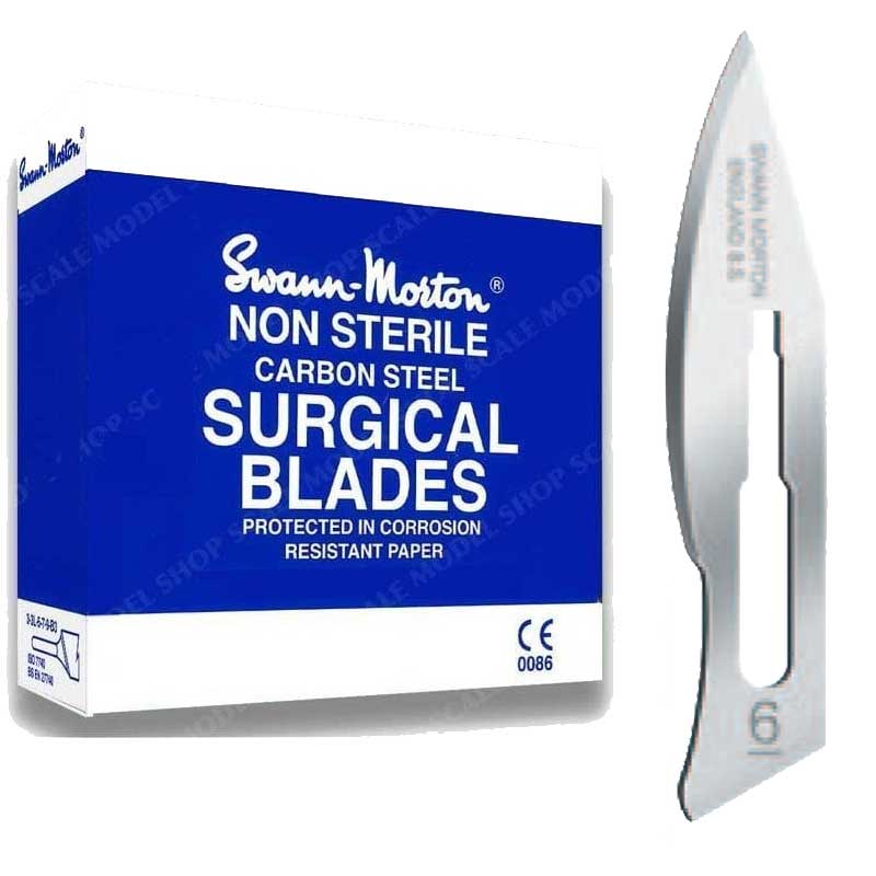 100x No.6 Scalpel Blades Swann Morton 116